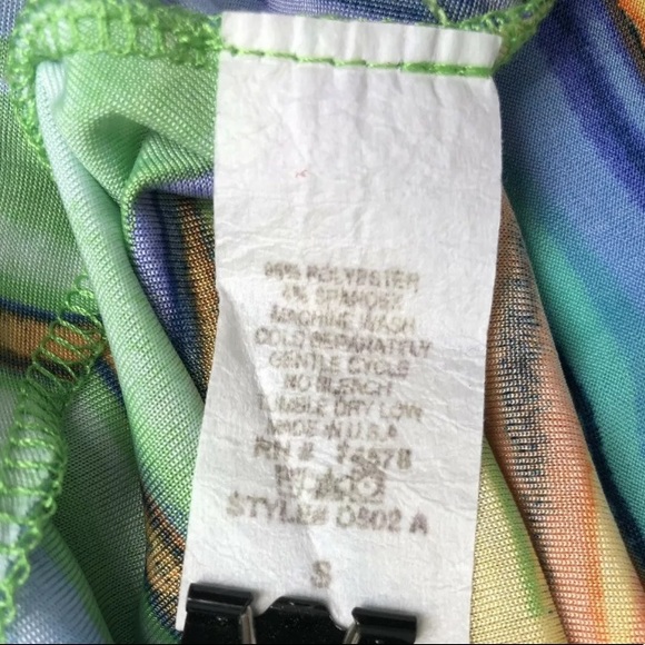 Cache Striped Sunrise Jersey Strapless Shift Dress - Picture 8 of 8